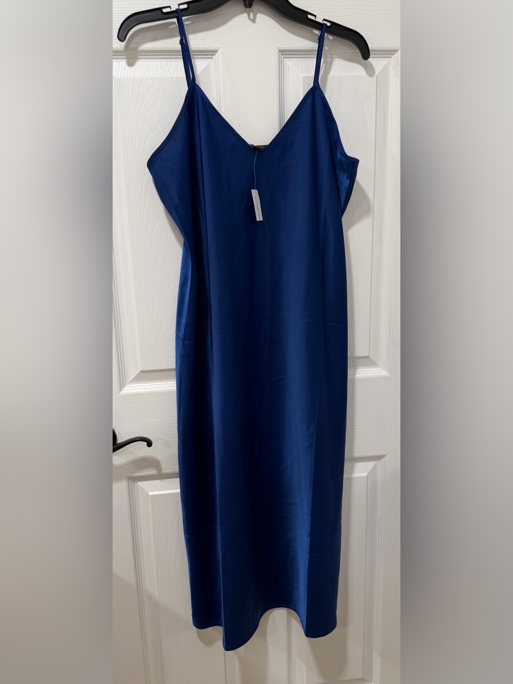 NWT Banana Republic Medium Royal Blue Slip Maxi Dress